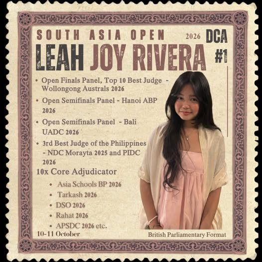 Leah Joy Rivera core adjudicator poster