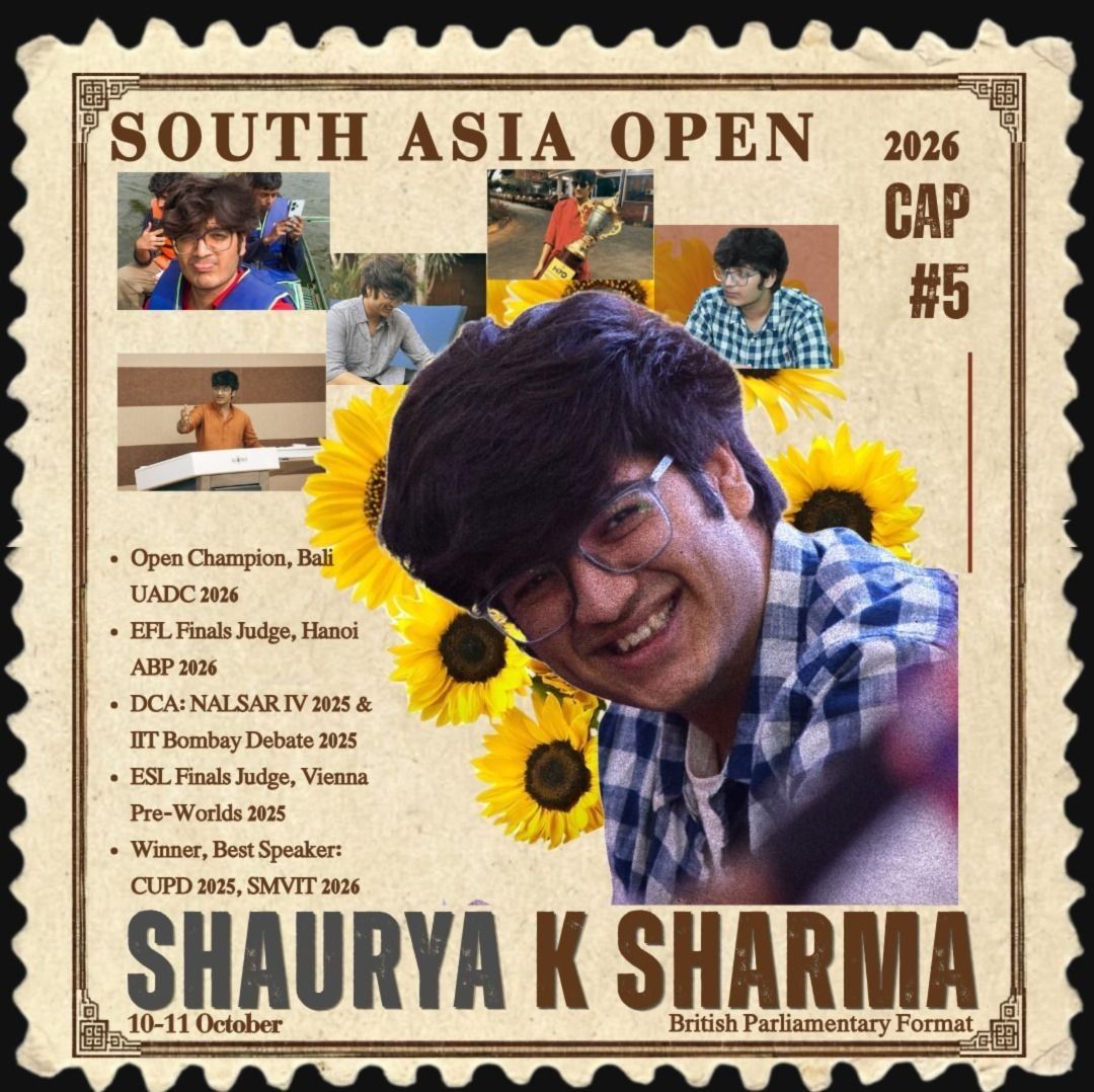 Shaurya K Sharma core adjudicator poster