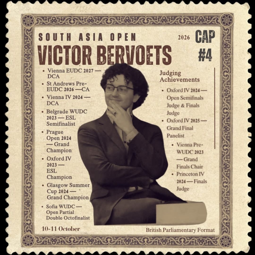 Victor Bervoets core adjudicator poster